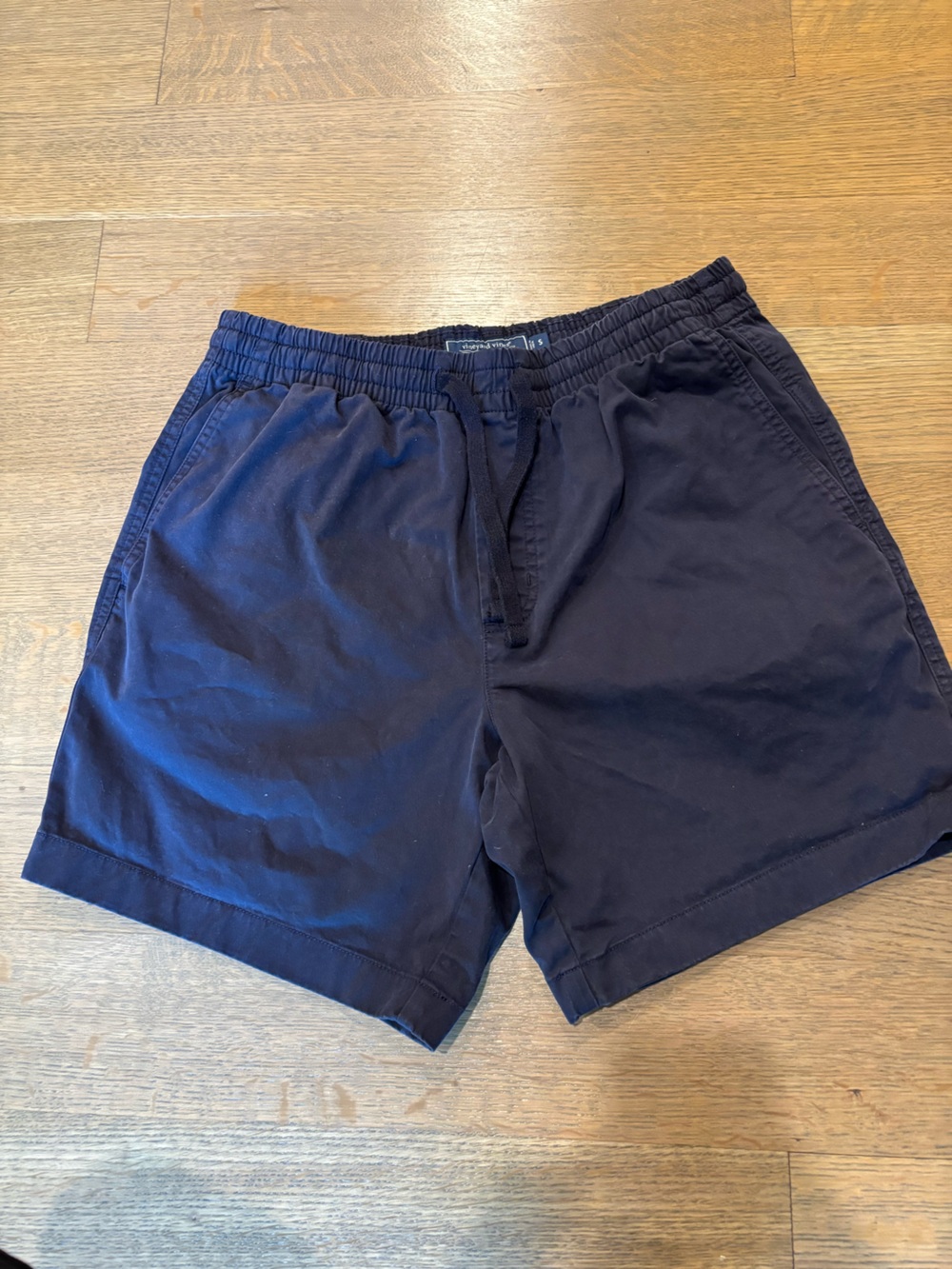 Vineyard Vines Navy Elastic-Waist Athletic Shorts